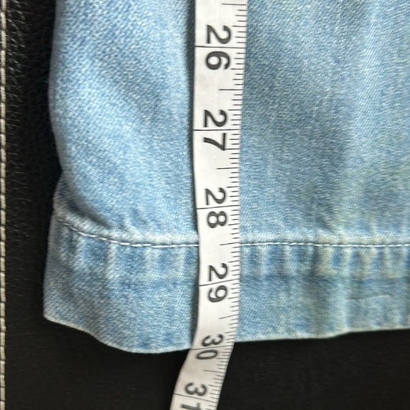 Etica Jean Devon Wide Leg High Rise Mountain Air Light Wash Sz 24 - Picture 12 of 13